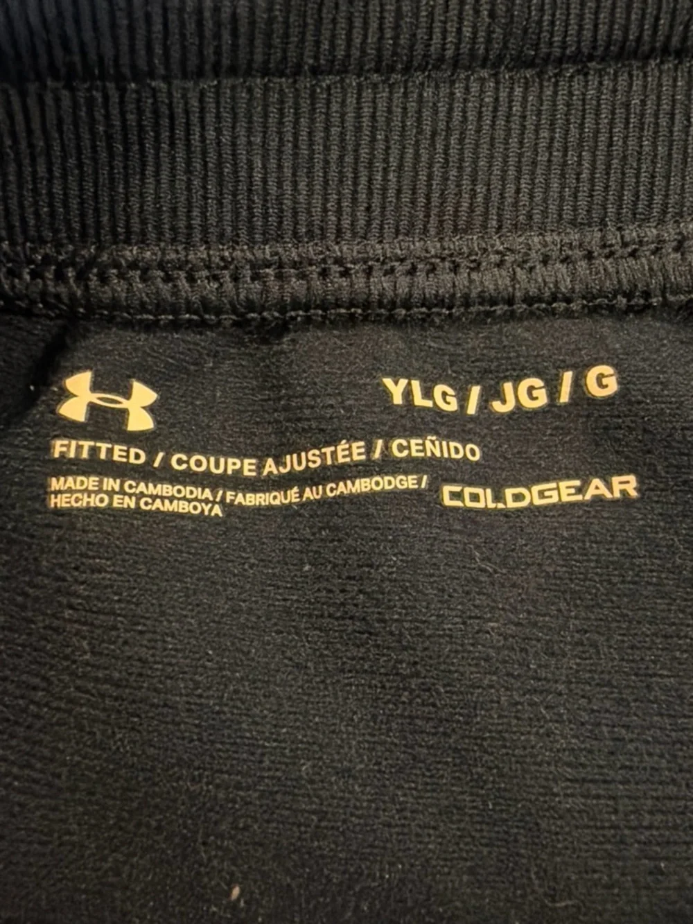 Under Armour Kids Navy Jogger Sweatpants with White Drawstring